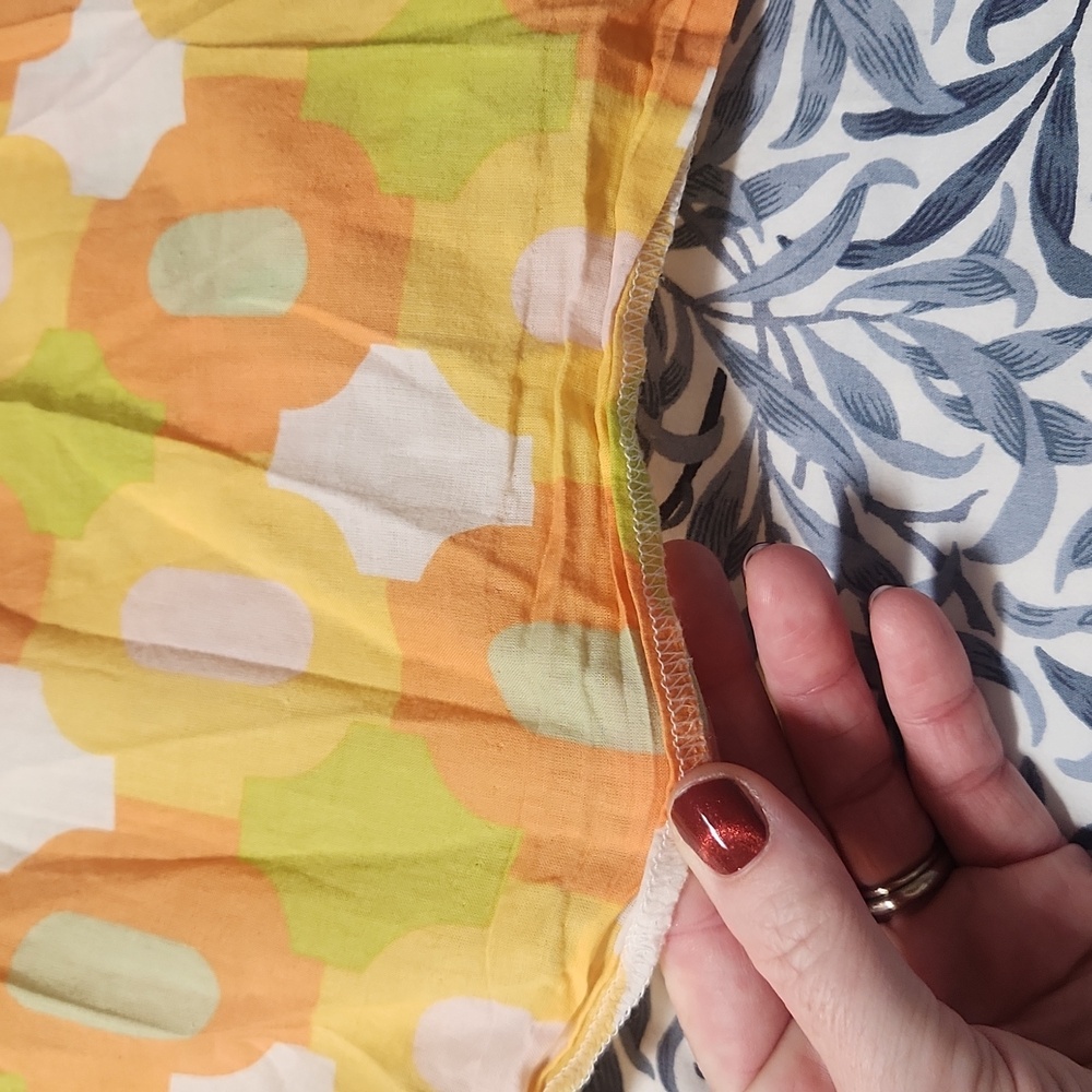 J. Crew Yellow and Orange Retro Top, Size Small - Picture 7 of 9